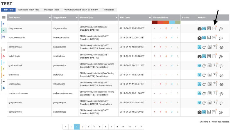 REPORT panel
