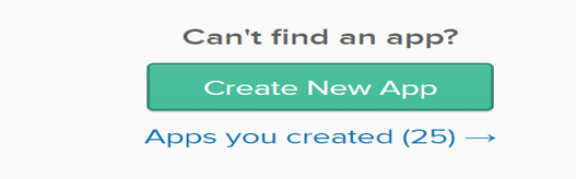 Create New App button in Okta